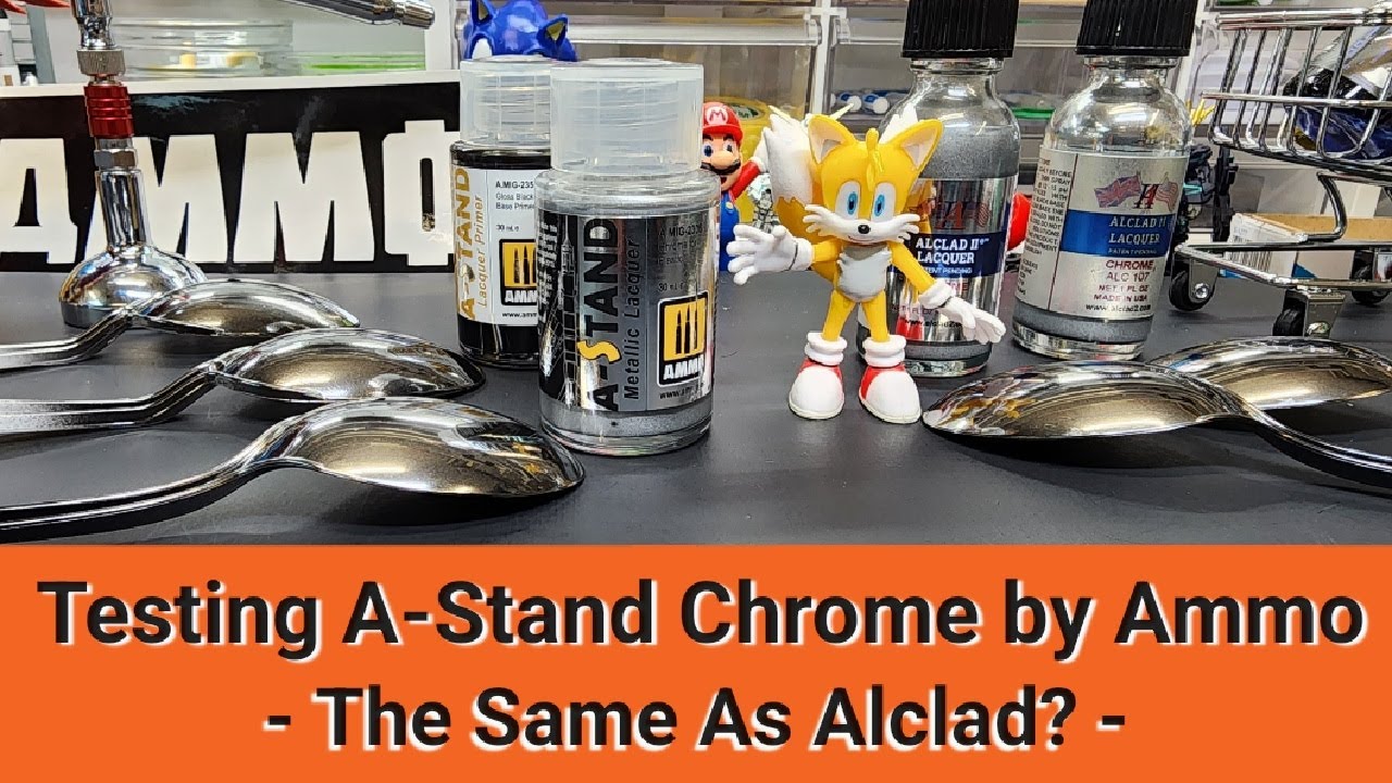 Testing A-Stand Chrome By Ammo - Same As Alclad? - Plus Gundam Arerial Give-A-Way
