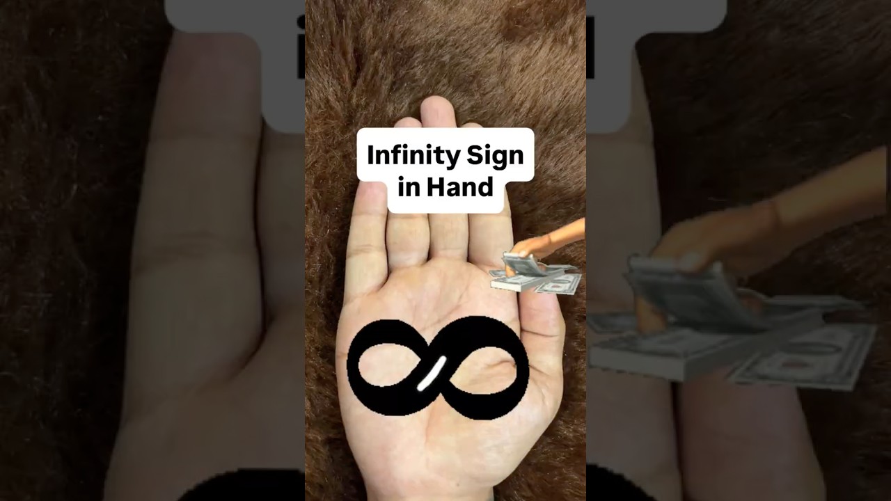 Infinity sign on your palm? It&rsquo;s a rare mark of endless luck ♾️💰#palmistry #astrology #infinity