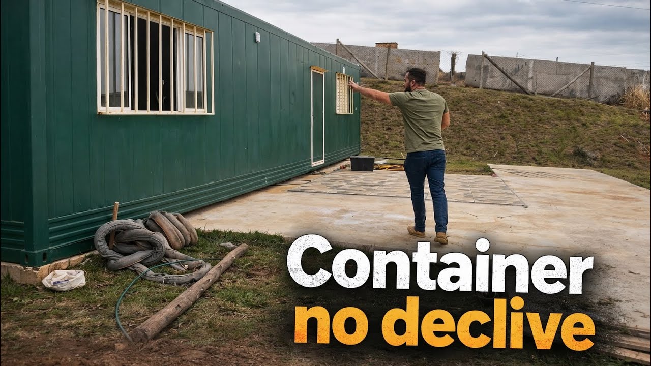Como utilizar terreno declive ? Exemplo em lote de 1000m2 com casa container