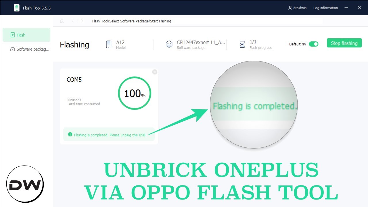 How to Unbrick OnePlus via Oppo Flash Tool