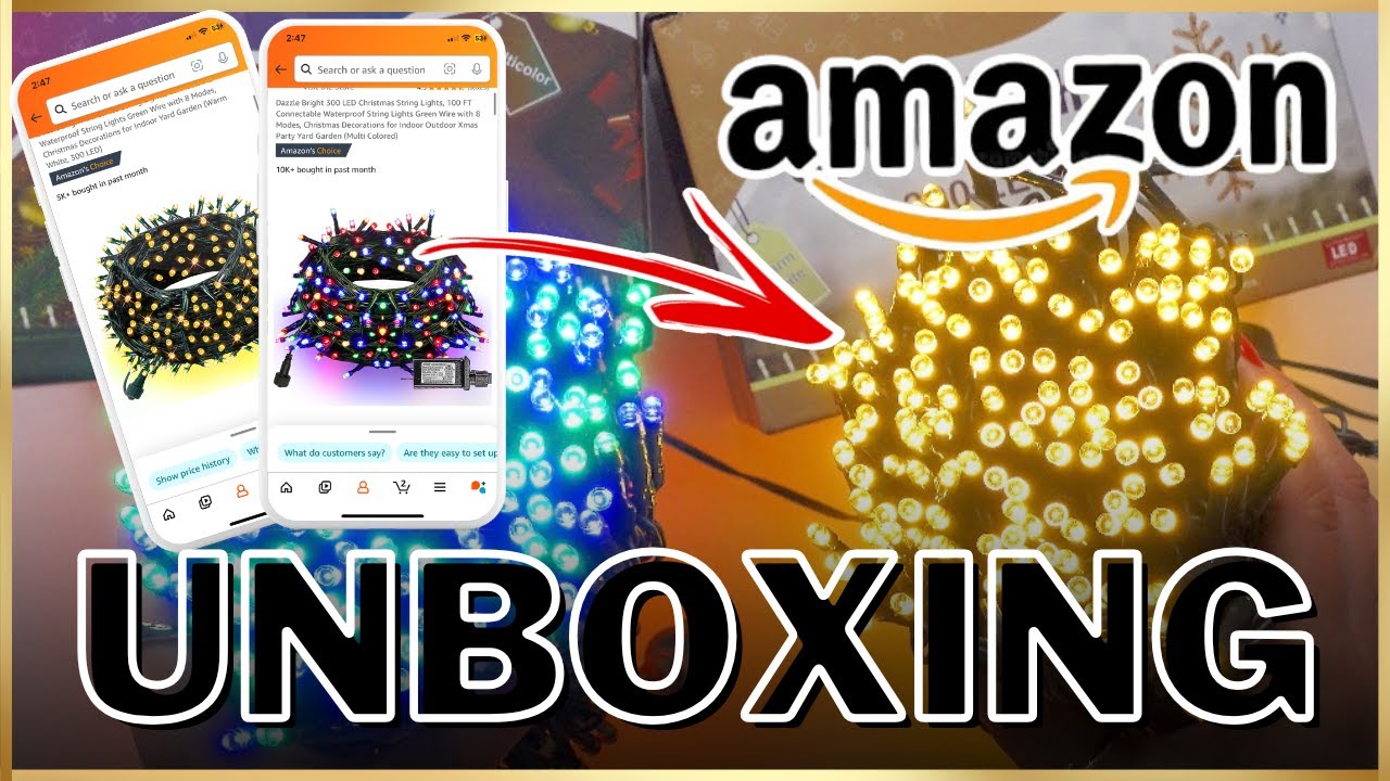 DAZZLE BRIGHT 300 LED CHRISTMAS STRING LIGHTS | Unboxing