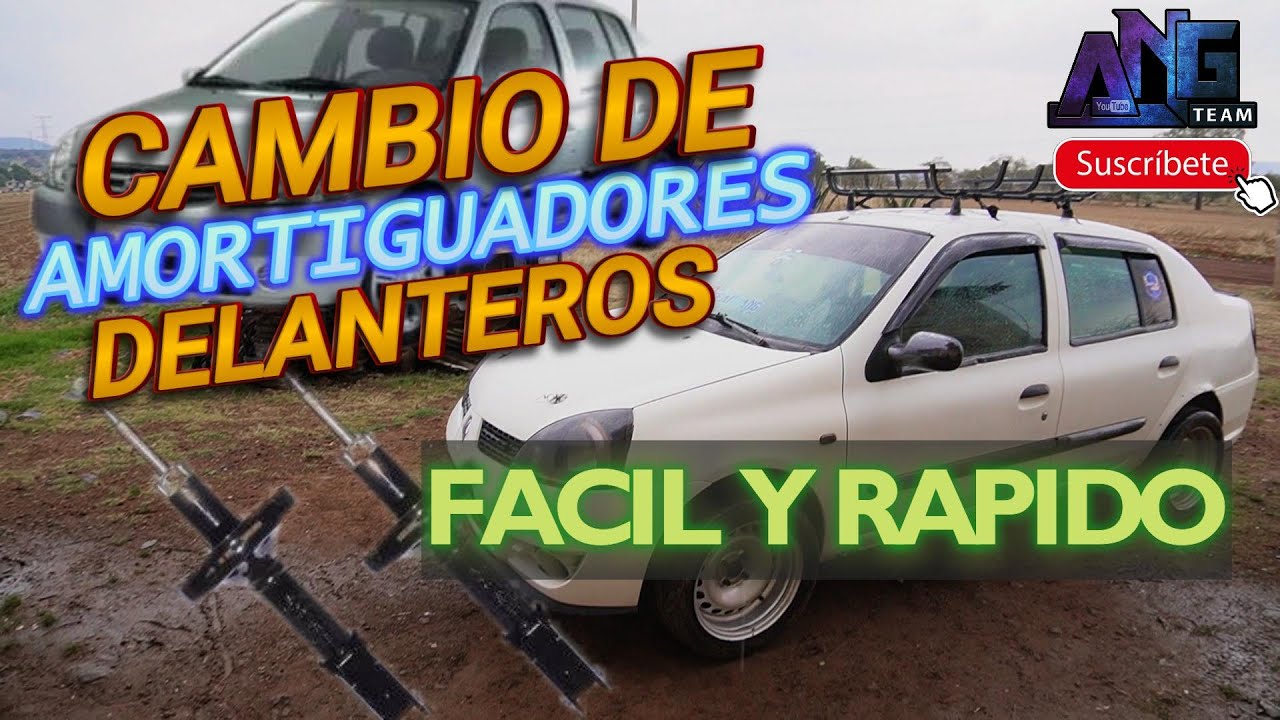 Como CAMBIAR AMORTIGUADORES DELANTEROS de la suspensi&oacute;n de un NISSAN PLATINA O RENAULT CLIO 1.6