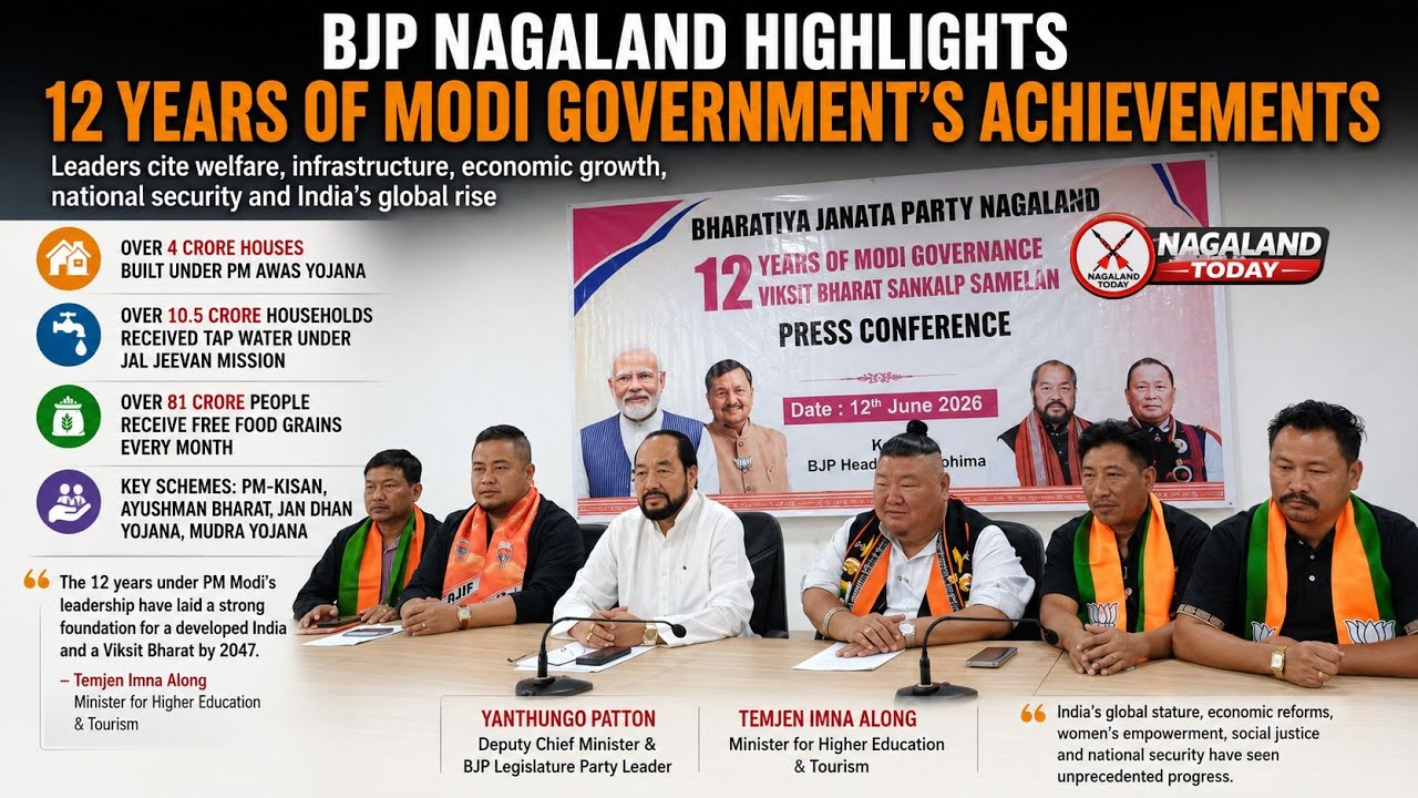 BJP Nagaland podkreśla 12 lat osiągnięć rządu Modiego