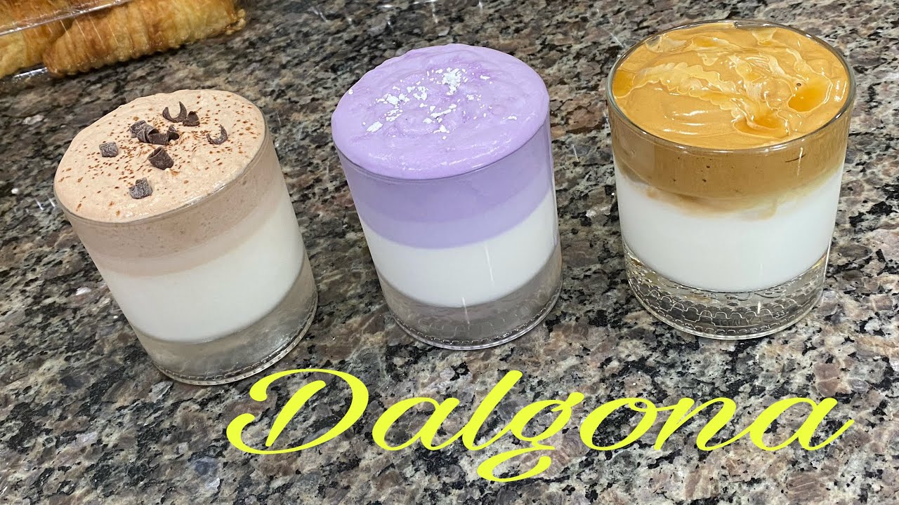 Dalgona Milo - Dalgona Ube - Dalgona Coffee - itsmelaarni