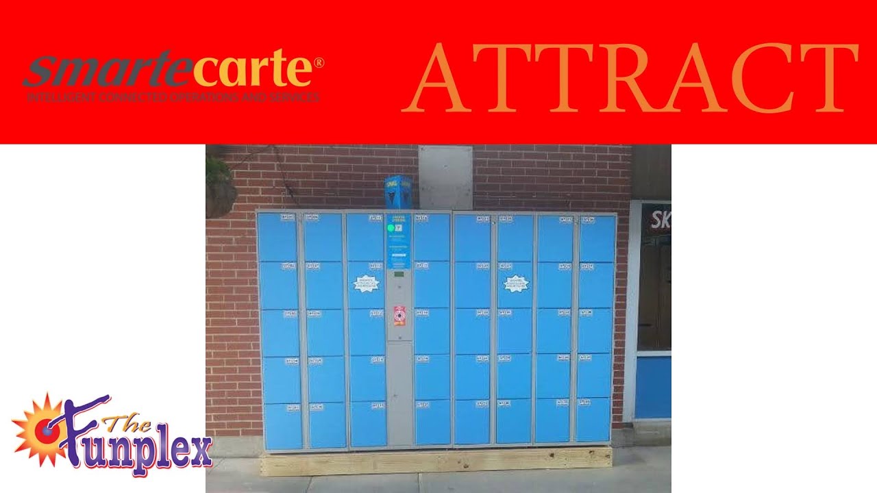 Smarte Carte Electronic Locker - Attract Mode
