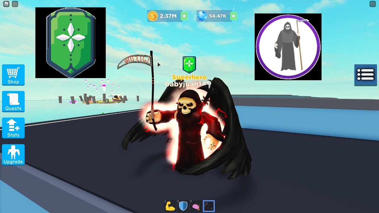 Unlocking the Reaper fusion Roblox | Super power fighting simulator
