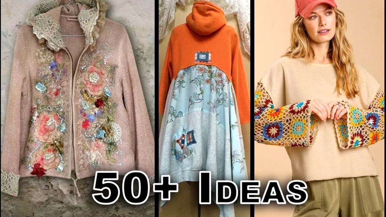 50+ Genius Sweatshirt Upcycles That Look Designer | Sustainable Fashion
