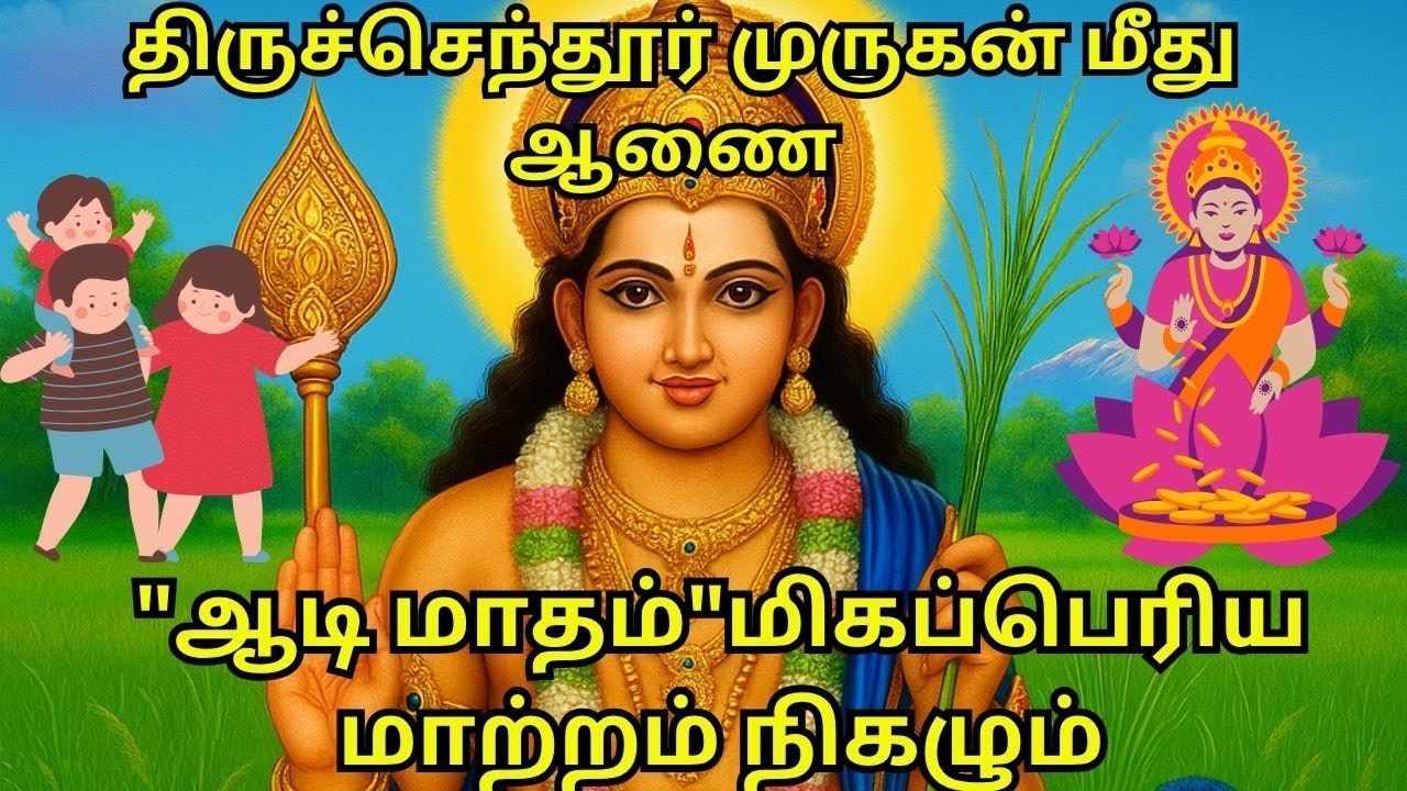 திருச்செந்தூர் முருகன் மீது ஆணை,