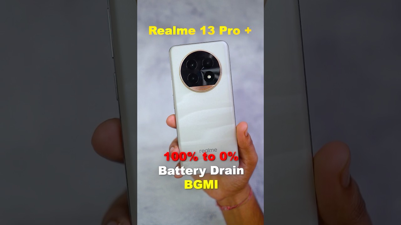 Realme 13 Pro Plus - BGMI 100 to 0 Battery Drain Test