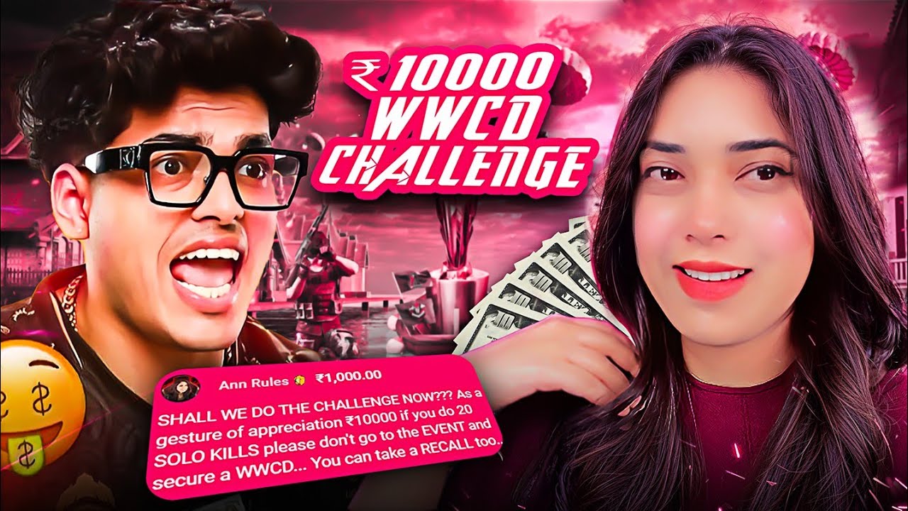 I CHALLENGED ​​@JONATHANGAMINGYT FOR ₹10000 WWCD #jonathangaming #challenge #highlights #reaction