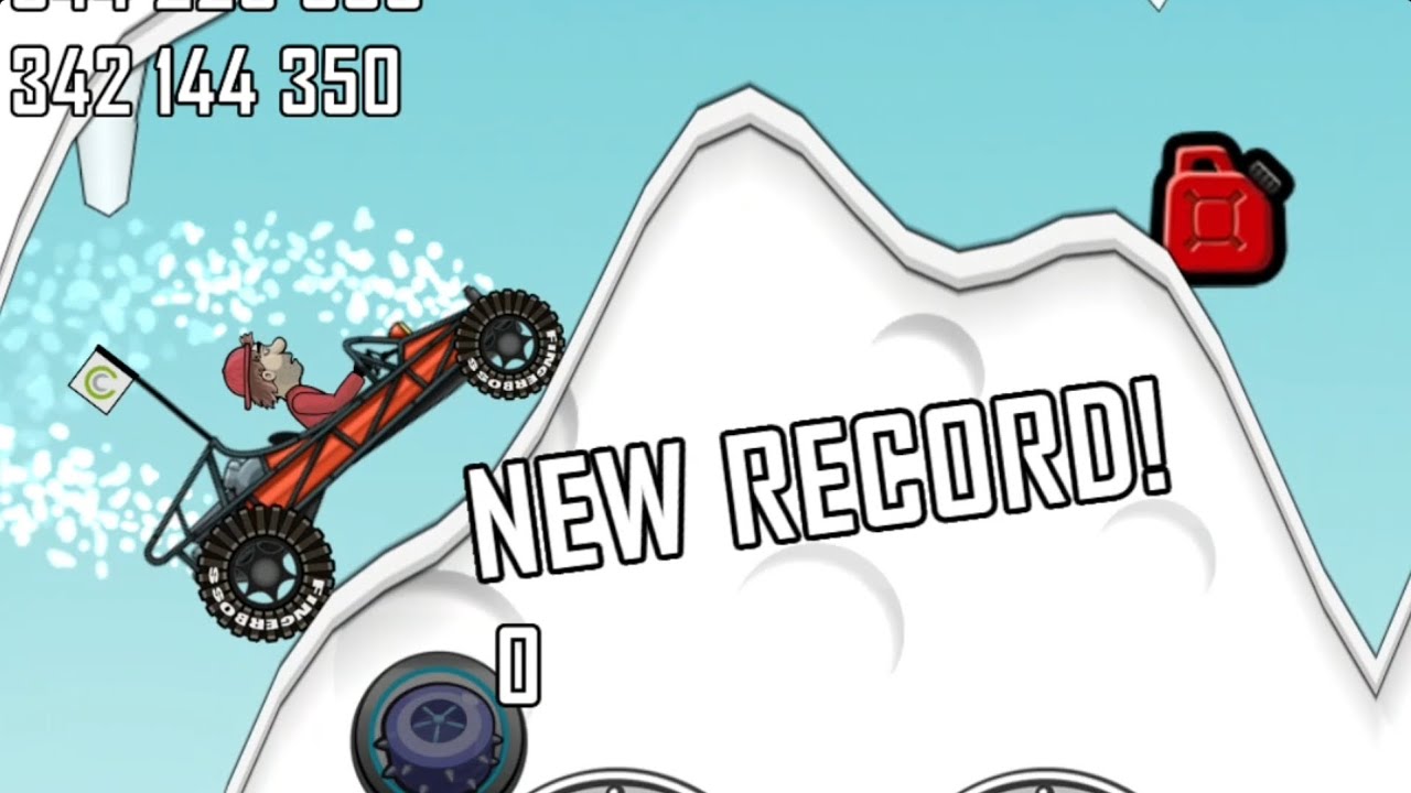 Hill Climb Racing | Arctic Cave - Dune Buggy 5693m | New Record! (Fuel Hack + Boosters)