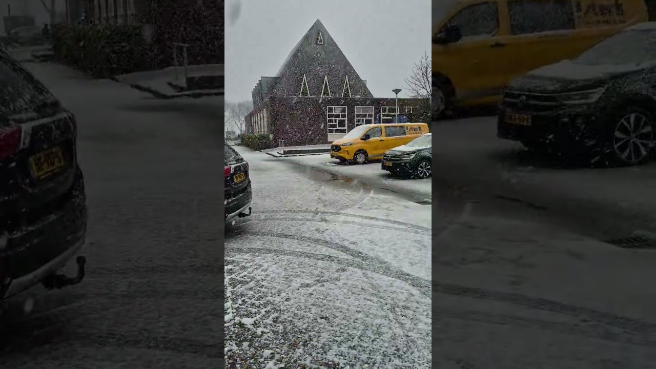 sneeuw in bunschoten-spakenburg 