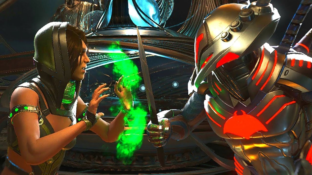 Injustice 2 - Enchantress Vs Black Manta - All Intro Dialogue/All Clash Quotes, Super Moves