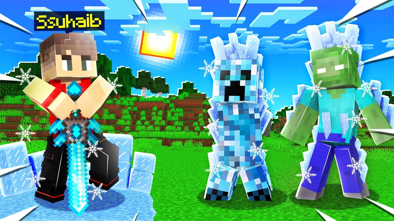 ماين كرافت السيف الجليدي الرهيب!❄️ (ساحر الجليد!)🧙‍♂️ - Ice Sword