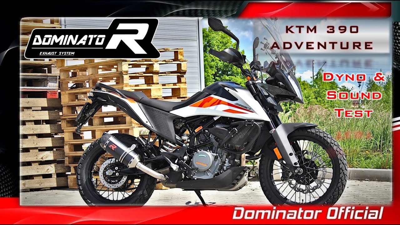KTM 390 ADVENTURE 💥 Dominator Exhaust 🔥 Pure Sound 🔊 Dyno test 🎧HQ Sound 🇵🇱⚡Exhaust Compilations