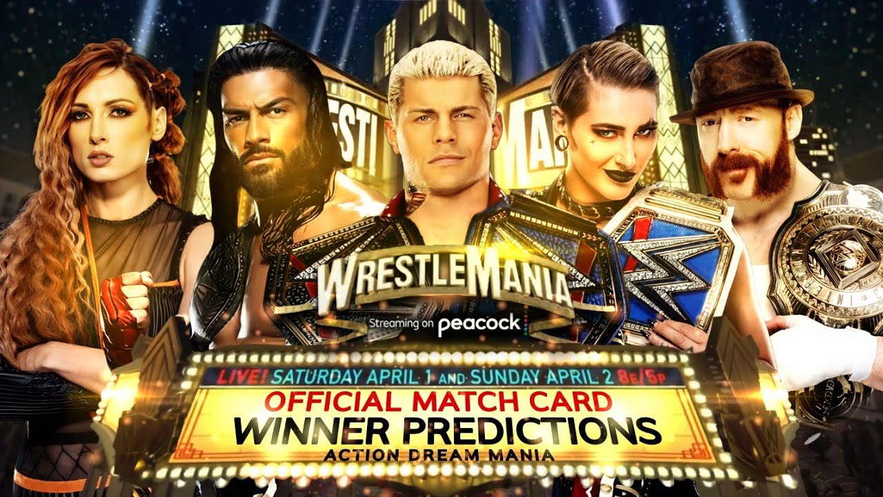 WWE WrestleMania 39 Early Winner Predictions | Official Match Card | Action Dream Mania