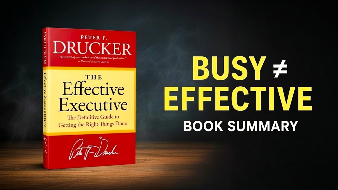 The Effective Executive | Busy Rehna Productive Kyun Nahi Hota? (Book Summary)