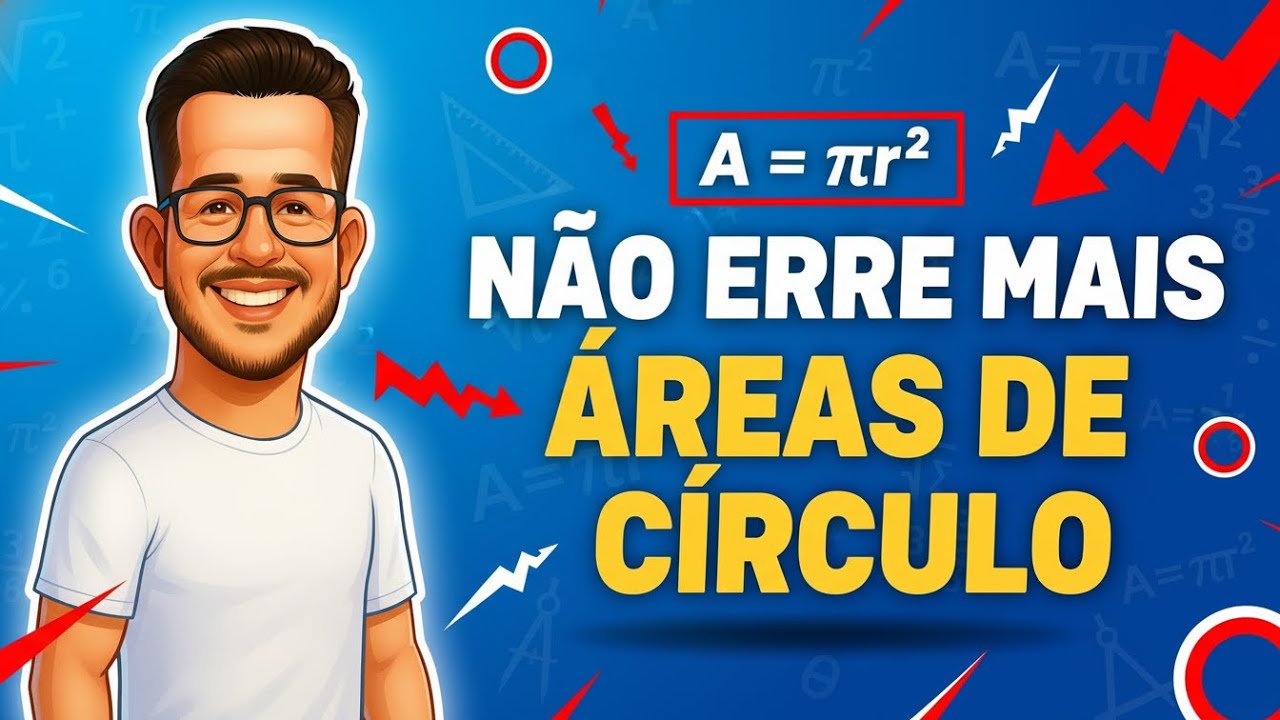 AULA COMPLETA DE ÁREA DOS CÍRCULOS E SUAS PARTES - NÃO CAIA NESSE ERRO NA PROVA