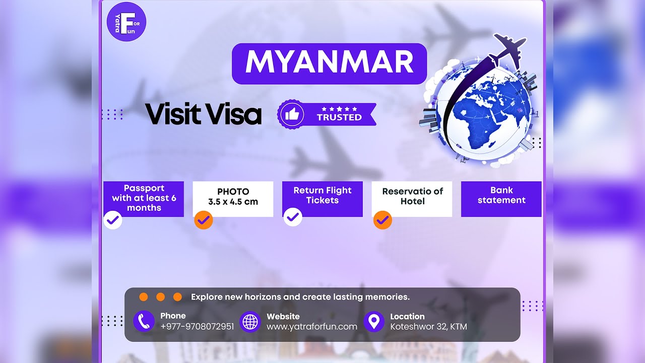 Myanmar eVisa New Rules 2025 for Nepali Citizens | Burma Online Visit Visa Document Checklist