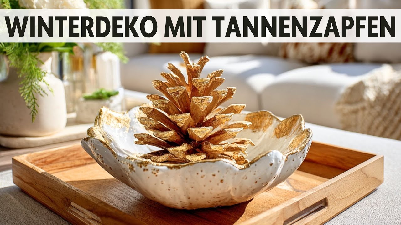 Winterdeko mit Tannenzapfen: Einfach, nat&uuml;rlich & unglaublich sch&ouml;n!