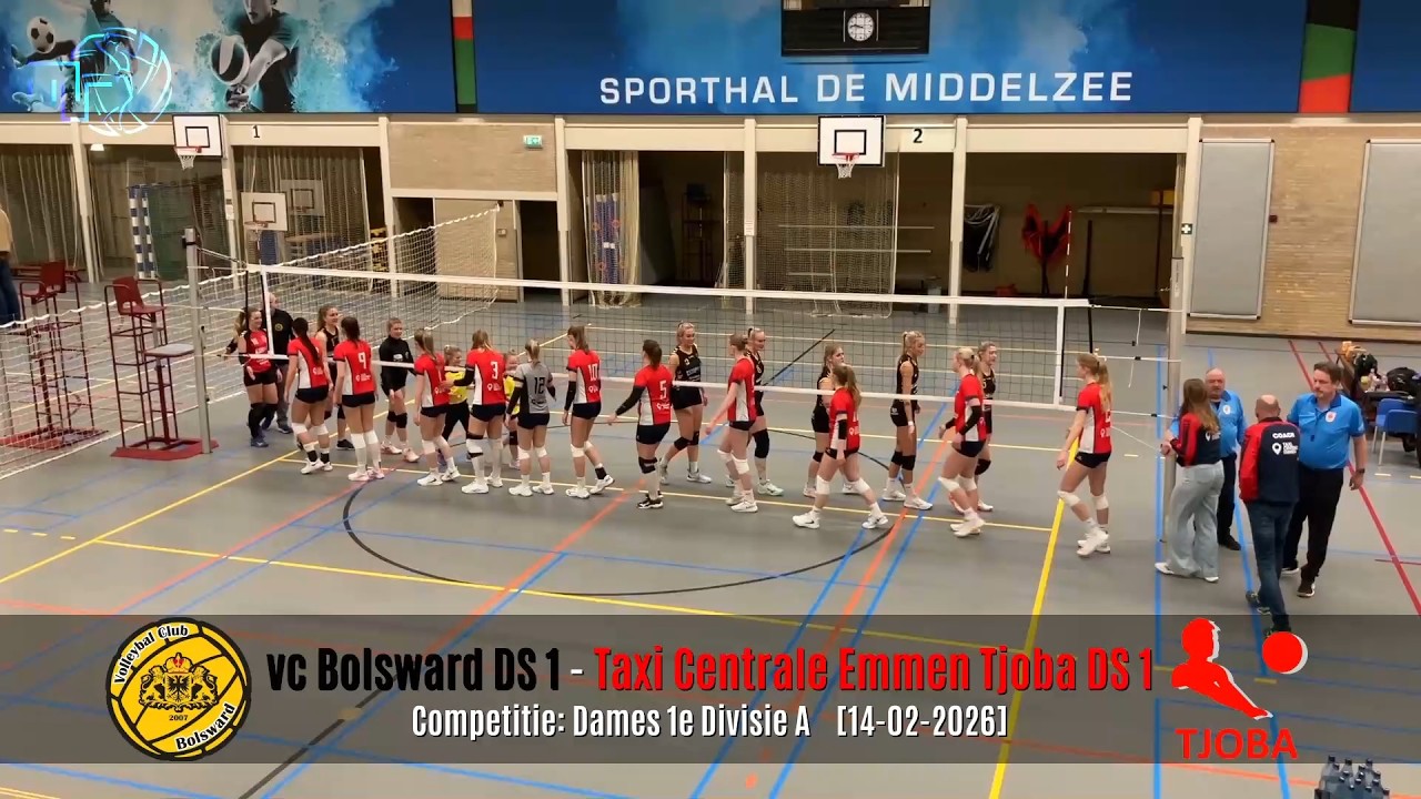 Volleybal Dames 1e Divisie A: vc Bolsward D1 - Taxi Centrale Emmen Tjoba D1 [14-02-2026]