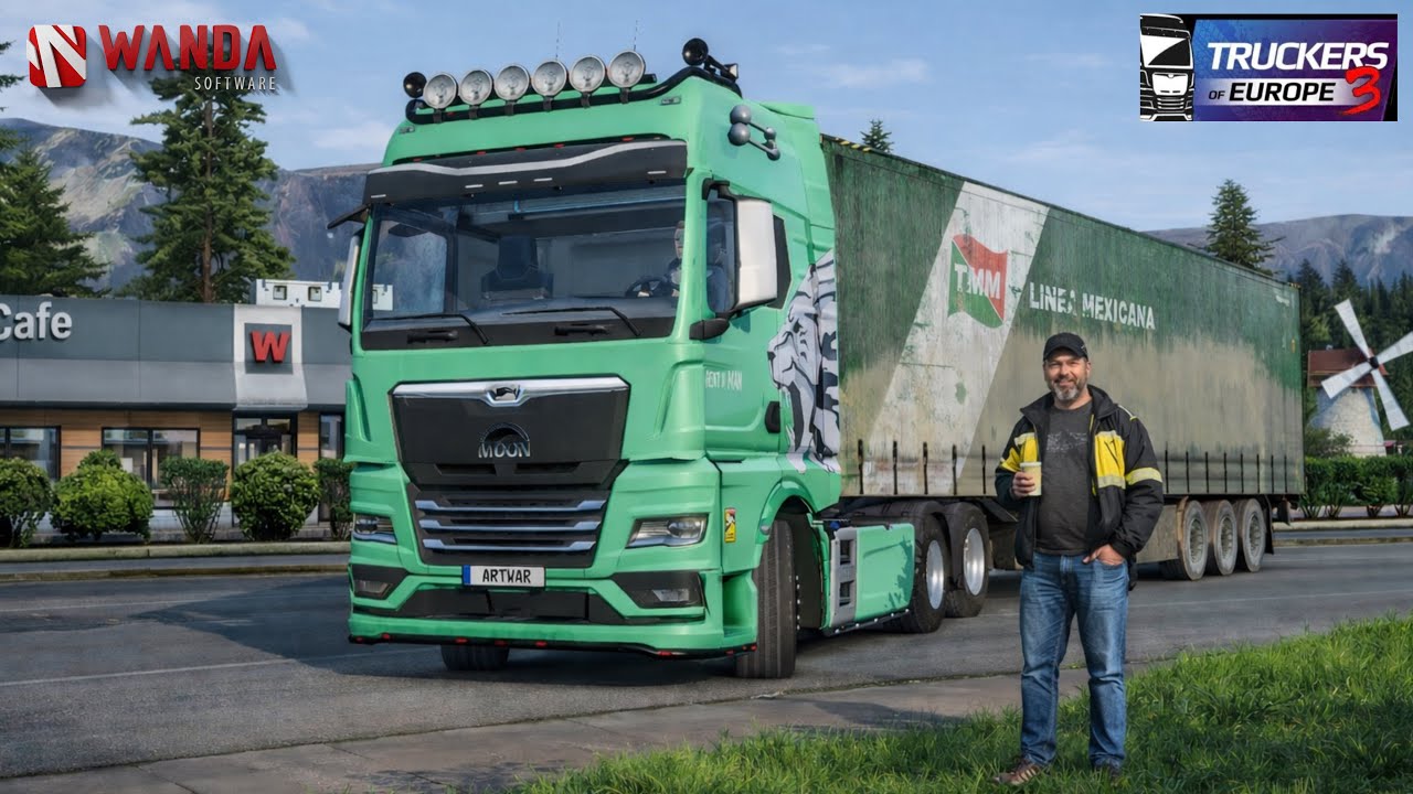 Coffee break point at alps road | Truckers of Europe 3 | Realistic HD gameplay 