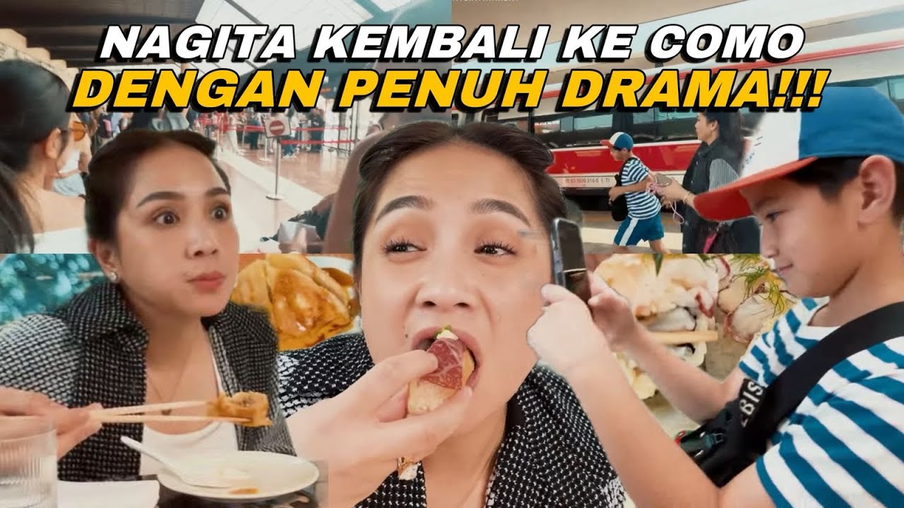 PINDAH LAGI KE COMO!! NAGITA DAN ROMBONGAN HAMPIR KETINGGALAN KERETA!! CIPUNG PANIK!!
