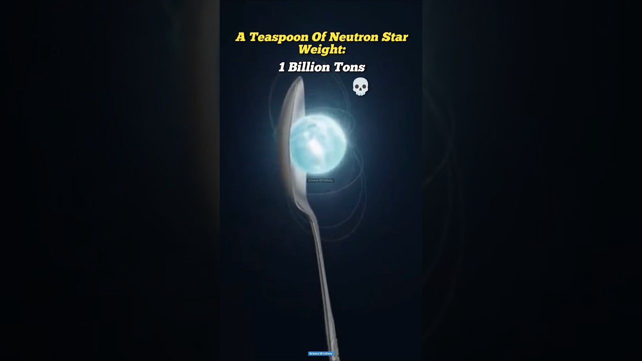Mount Everest vs One Spoon Of Neutron Star 💀👺 #Shorts #NeutronStar #Space #Earth