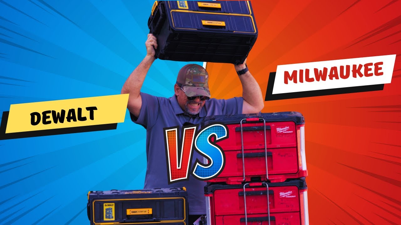 Dewalt Tough System 2.0 против ящика для инструментов Milwaukee Packout 2 Drawers