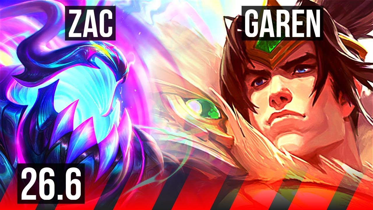 ZAC vs GAREN (TOP) | KR Master | 26.6