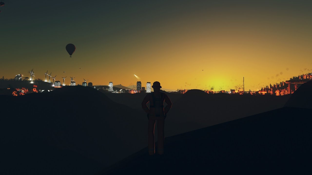 (Cities skyline) Meteroid disaster   Los Reyes