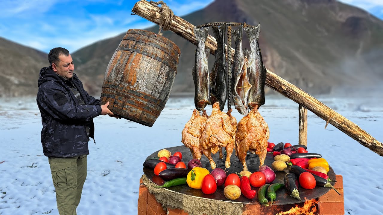 Time to Dive into a Meat Heaven - The BEST Smoked Fish And Chicken In A BARREL Smokehouse!!