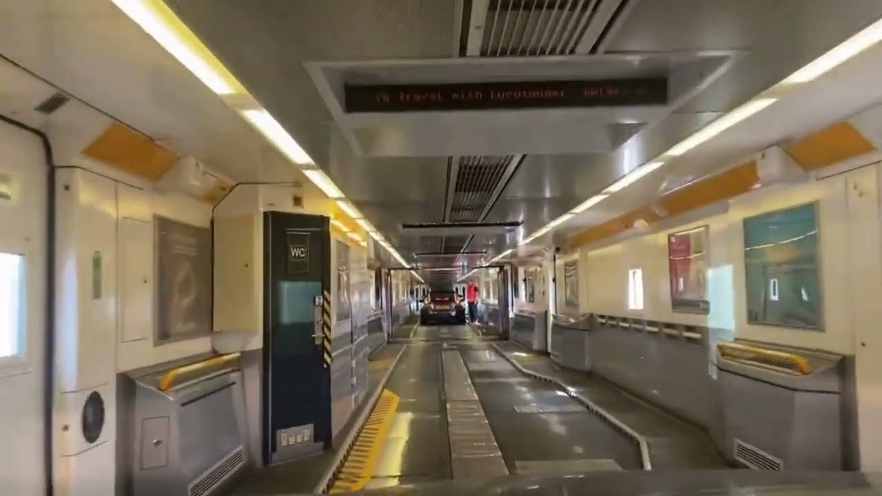 Drive on + drive off Eurotunnel Le Shuttle