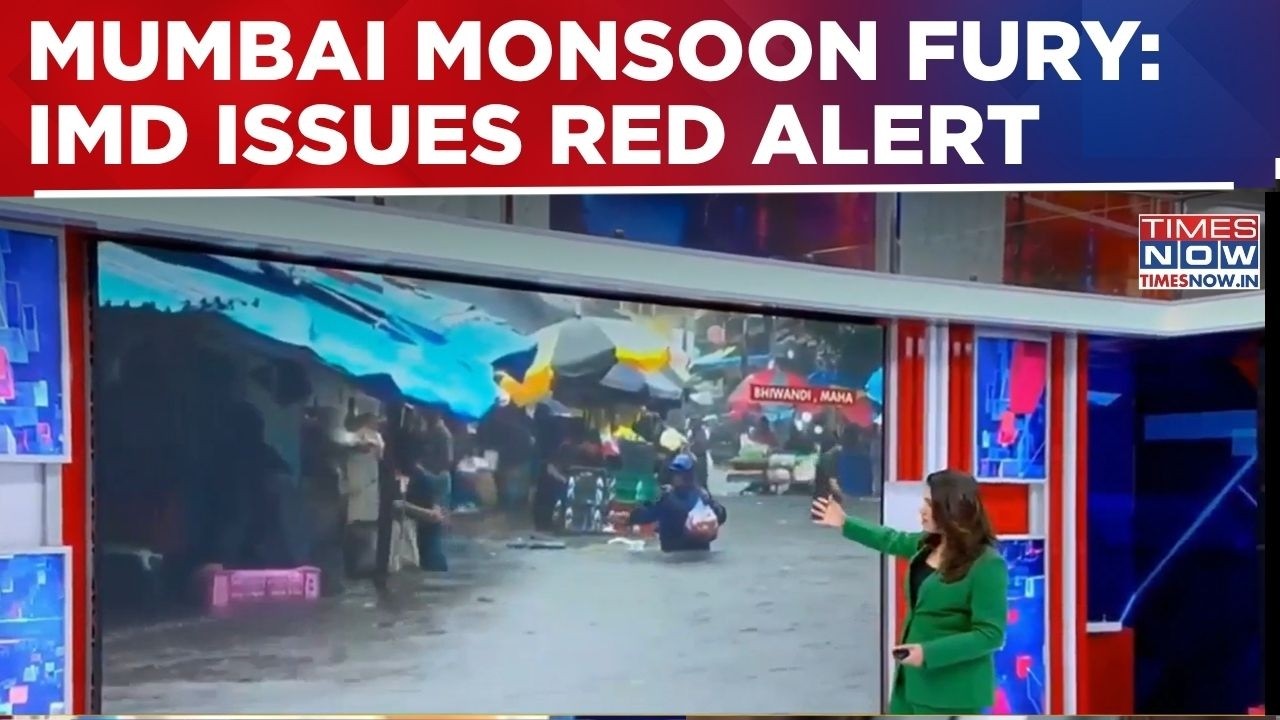 Mumbai Monsoon Fury: IMD Issues Red Alert As Heavy Downpour Triggers Waterlogging Across MMR | WATCH