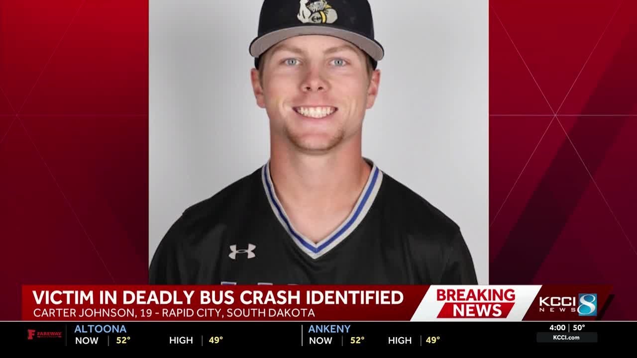 Officials identify Iowa Lakes baseball player killed in bus crash