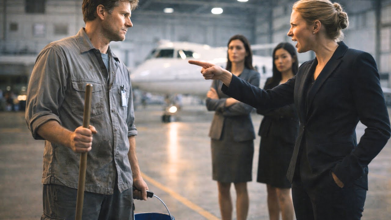 She Laughed When This Single Dad Janitor Walked to Her $65M Jet — Then He Fired Up the Engines