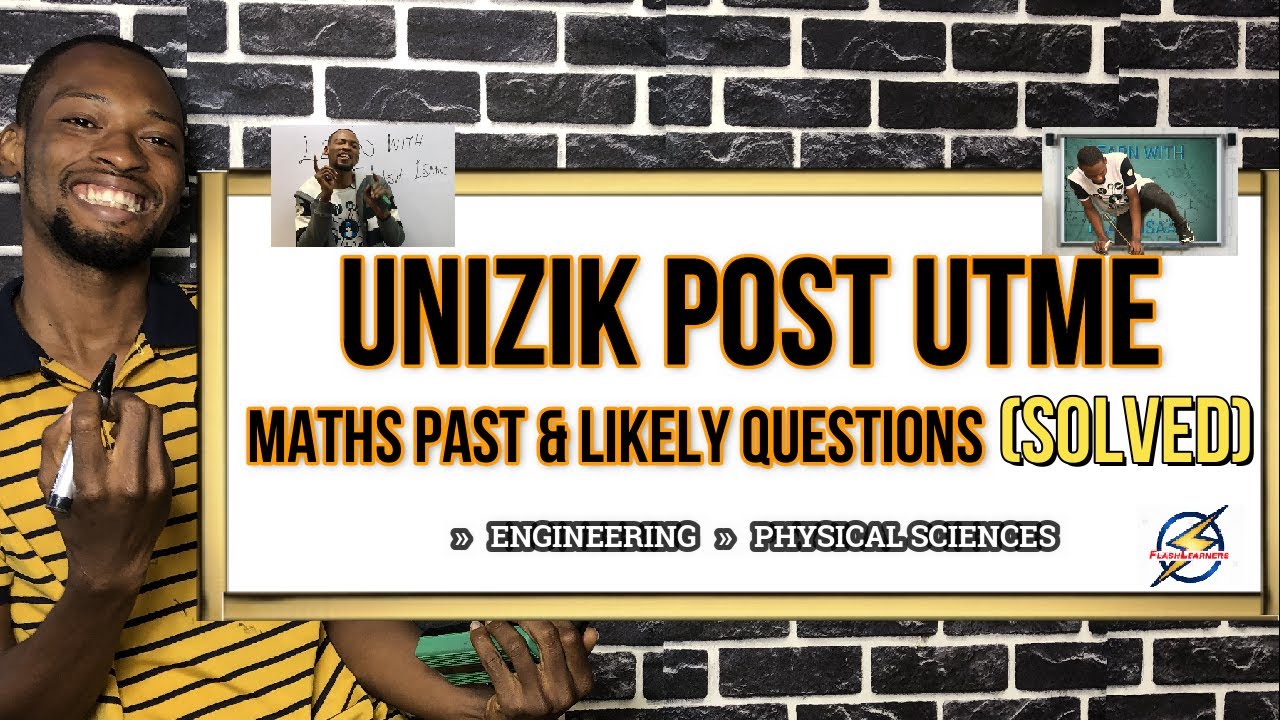 UNIZIK Post UTME Mathematics Questions