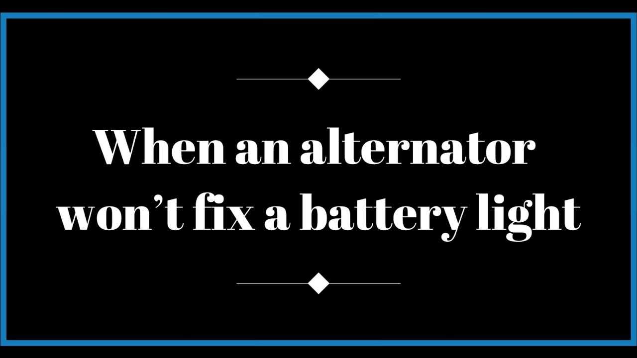 06 Highlander Battery light on