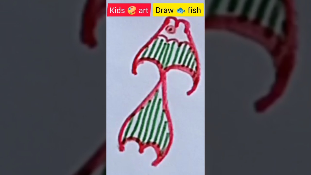 How to draw fish with no333#artlearning#diy#art& craft#beautiful drawing#viral #drawing#
