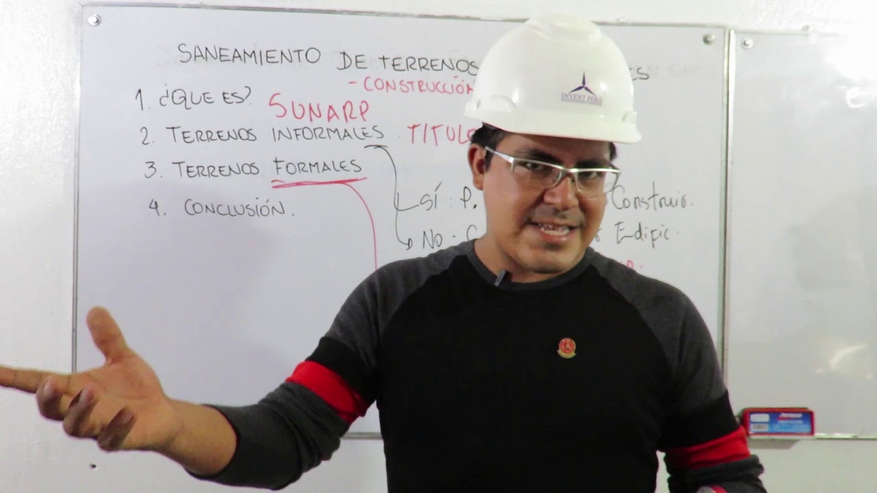 SANEAMIENTO DE TERRENOS Y EDIFICACIONES