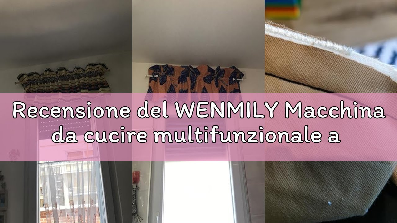 Recensione del WENMILY Macchina da cucire multifunzionale a 12 aghi domestica elettrica portatile Do