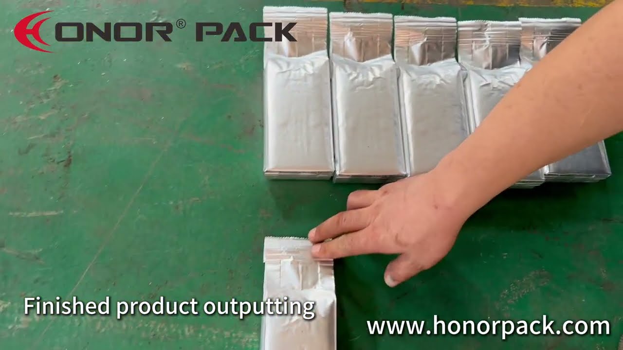 Vacuum Sealed Coffee Brick Bag Packaging Machine_Turkish Coffee Powder @Lebanon