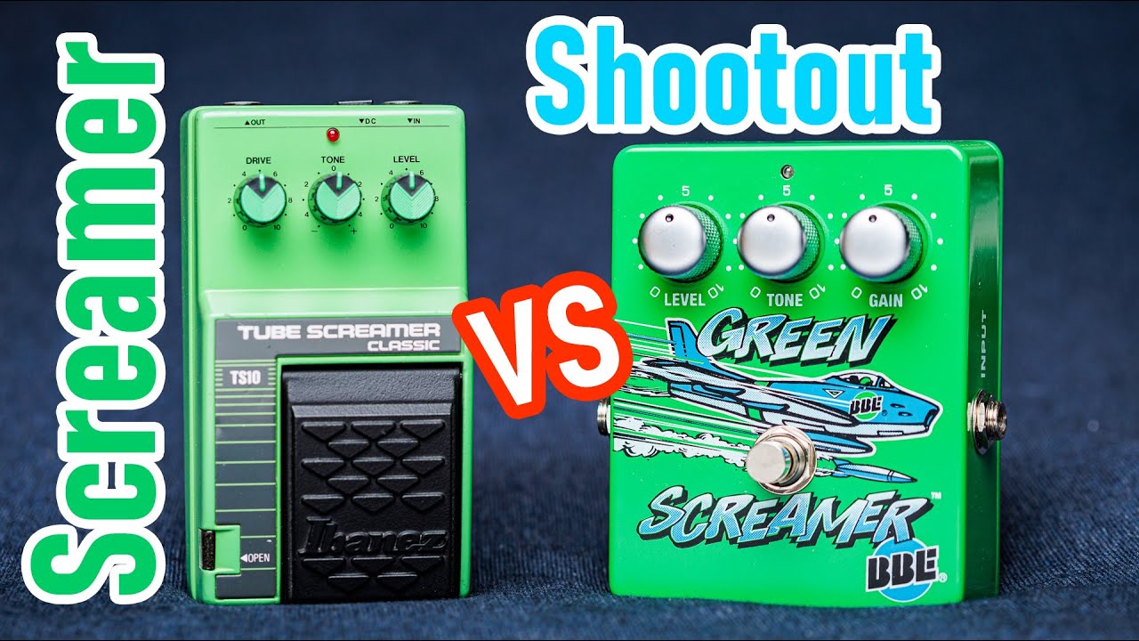 [NO TALK JUST TONE] Ibanez Tube Screamer TS10 vs BBE Green Screamer Overdrive Pedal Shootout