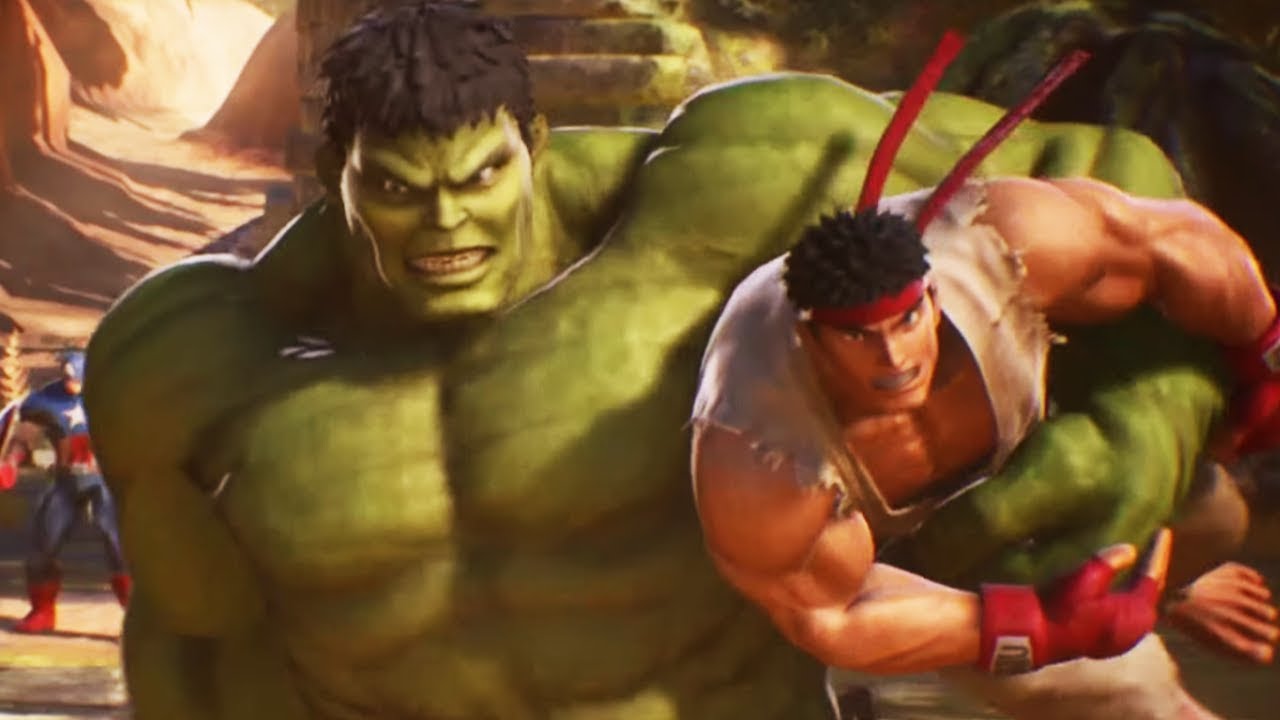 HULK and RYU Team Fight Scene (MARVEL vs. CAPCOM: INFINITE)
