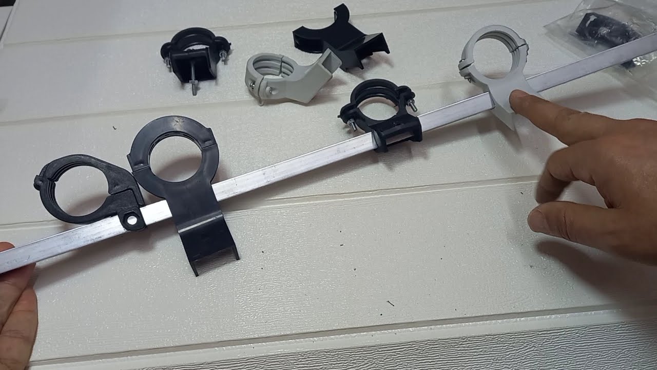 طريق صنع بلاستيك كلومب📡 مسطرة تكنوميت 5 رؤوس Multi-LNB Holder ✅️زيادة الأقمار على مسطرة OVAL