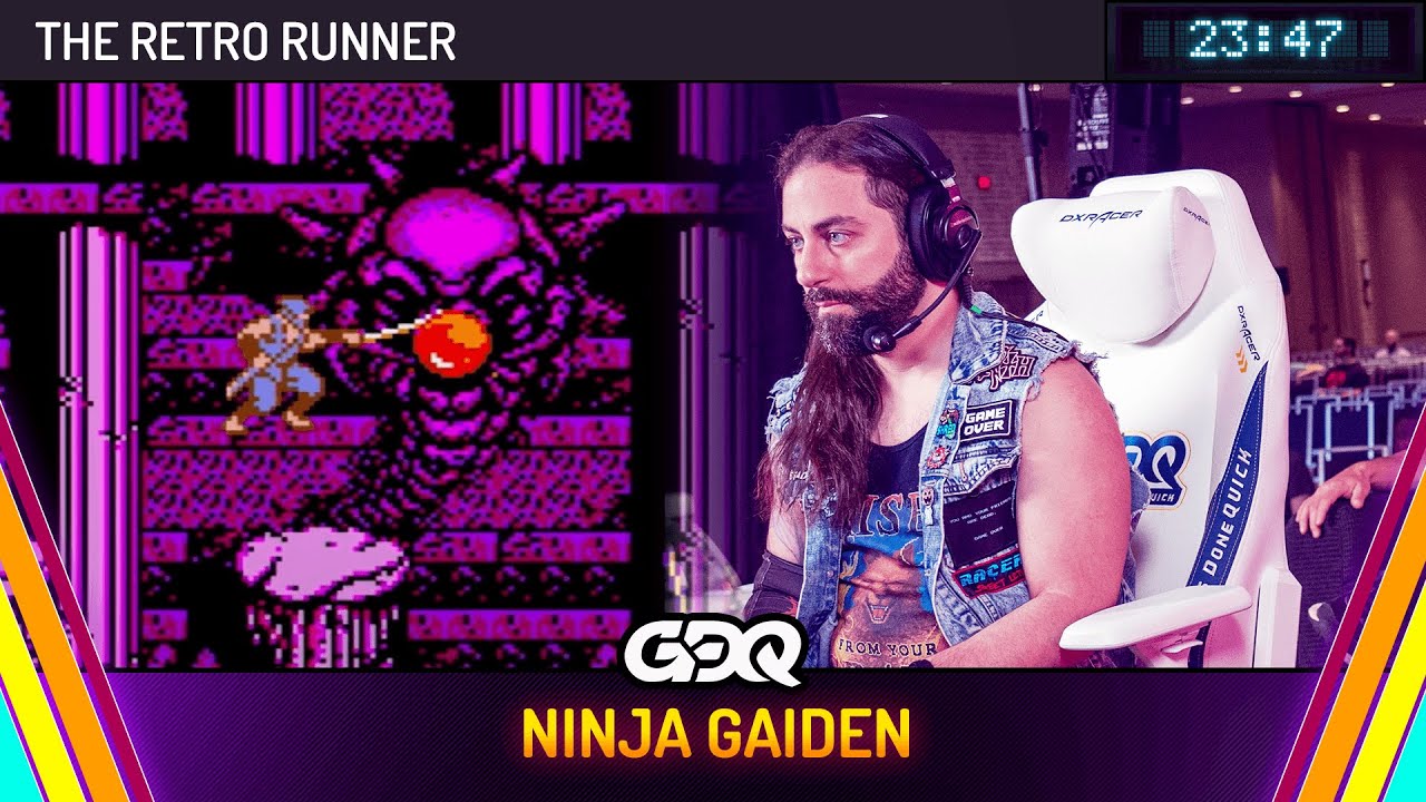 Ninja Gaiden by The Retro Runner in 23:47 - Summer Games Done Quick 2024