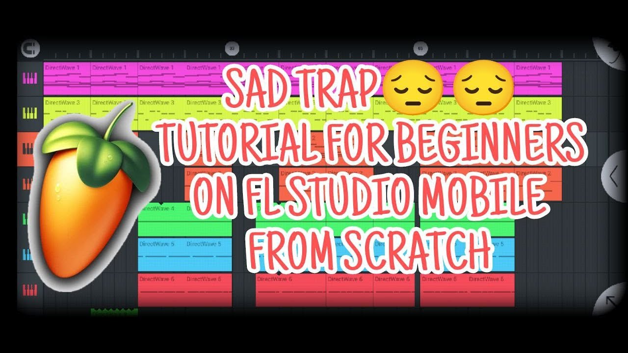 How to make sad trap 😔😔 on fl studio mobile for beginners step by step From scratch Tutorial