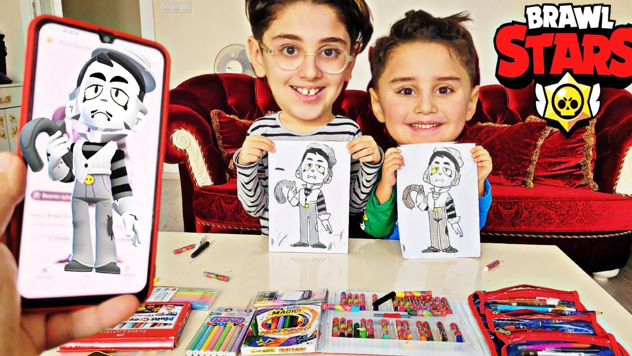 EFE İLE BRAWL STARS BOYAMA CHALLENGE!!