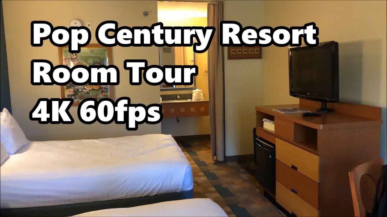 Disney's Pop Century Resort Room Tour | 4K 60fps | Standard Room | Walt Disney World