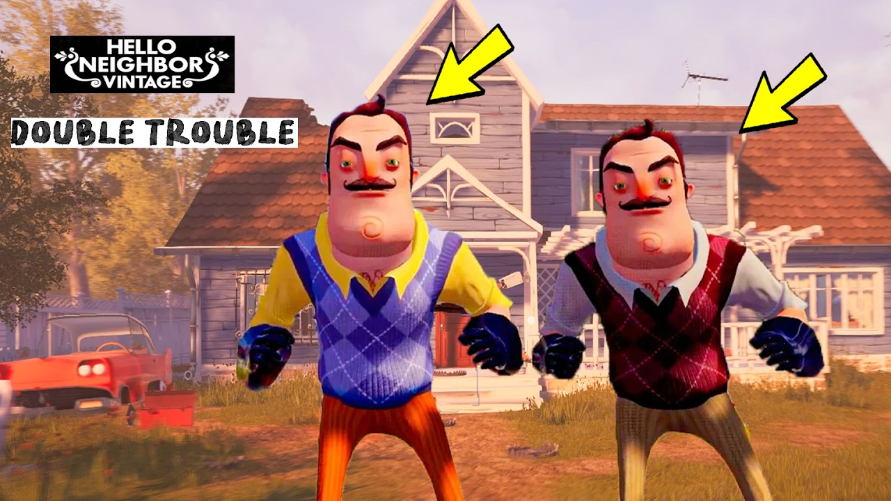DOUBLE TROUBLE ENEMY NEIGHBOR 😱 Hello Neighbor Mod